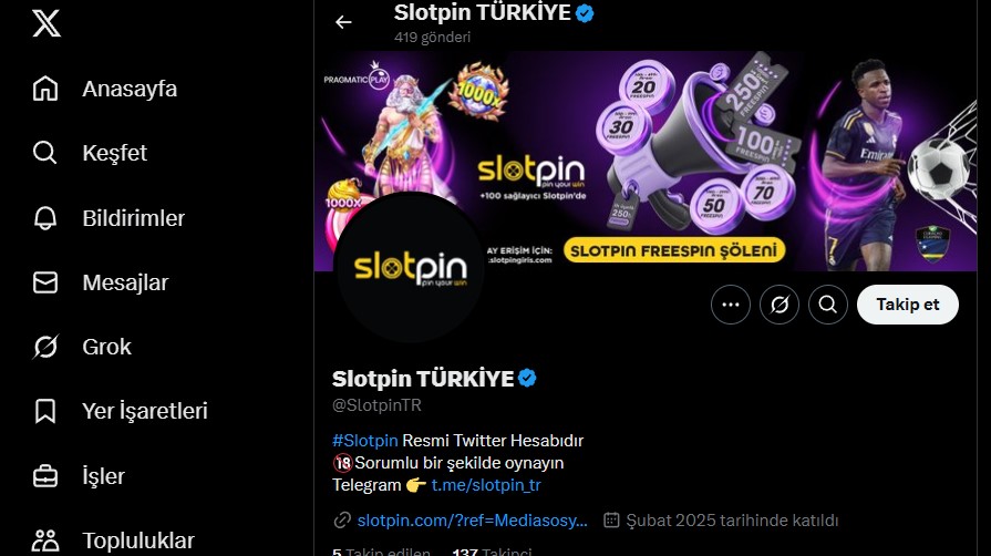 Slotpin Twitter